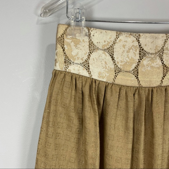 Anthro Lauren Moffatt Gilded Hive mini skirt 4 - Picture 3 of 7